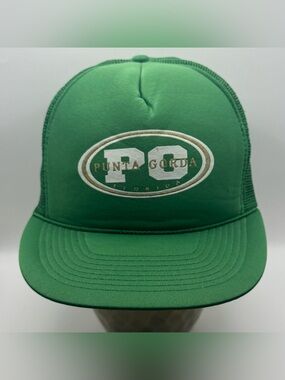 Vintage Punta Gorda Florida Green Mesh Snapback Trucker Hat Cobra Caps